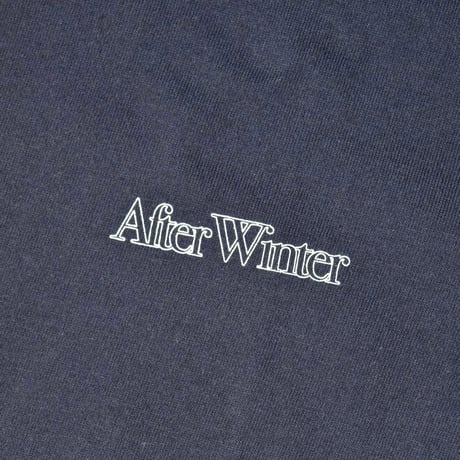 [After Winter] EDGE LOGO TEE - NAVY