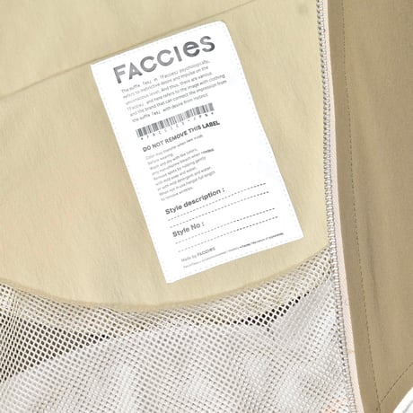 [FACCIES] NYLON WESTERN FRINGE BLOUSON - BEIGE
