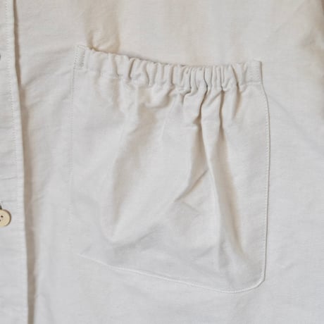 [refomed] WRIST PATCH WIDE SHIRT "OX" - IVORY