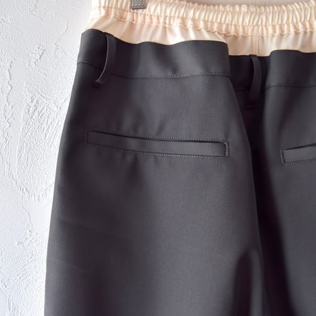 [refomed] REVERSIBLE TRUNKS PANTS - OFF×CHARCOAL
