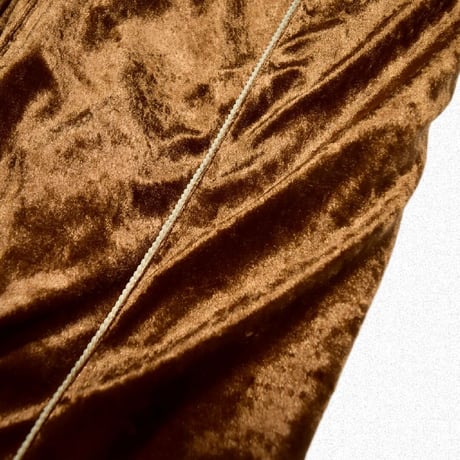 [FACCIES] CRASH VELOUR PANTS - GOLD