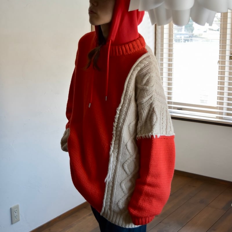 LAST 1] rotol ロトル / FRANKEN CN KNIT - red / フラ...