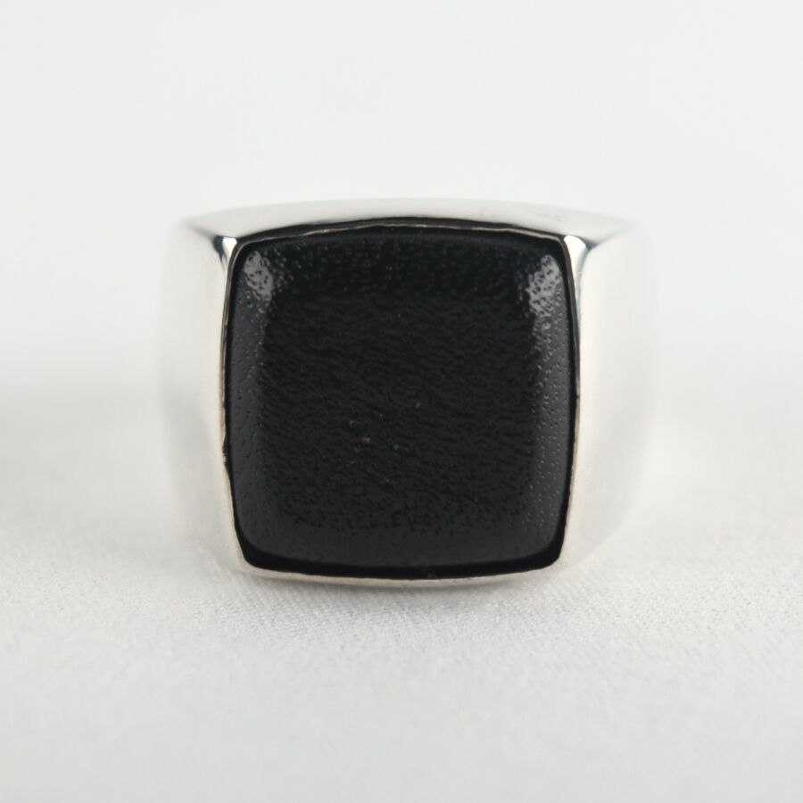 ETSUSHI レザー　リング　ブラック ETSUSHI レザー リング ブラック Ring | ETSUSHI