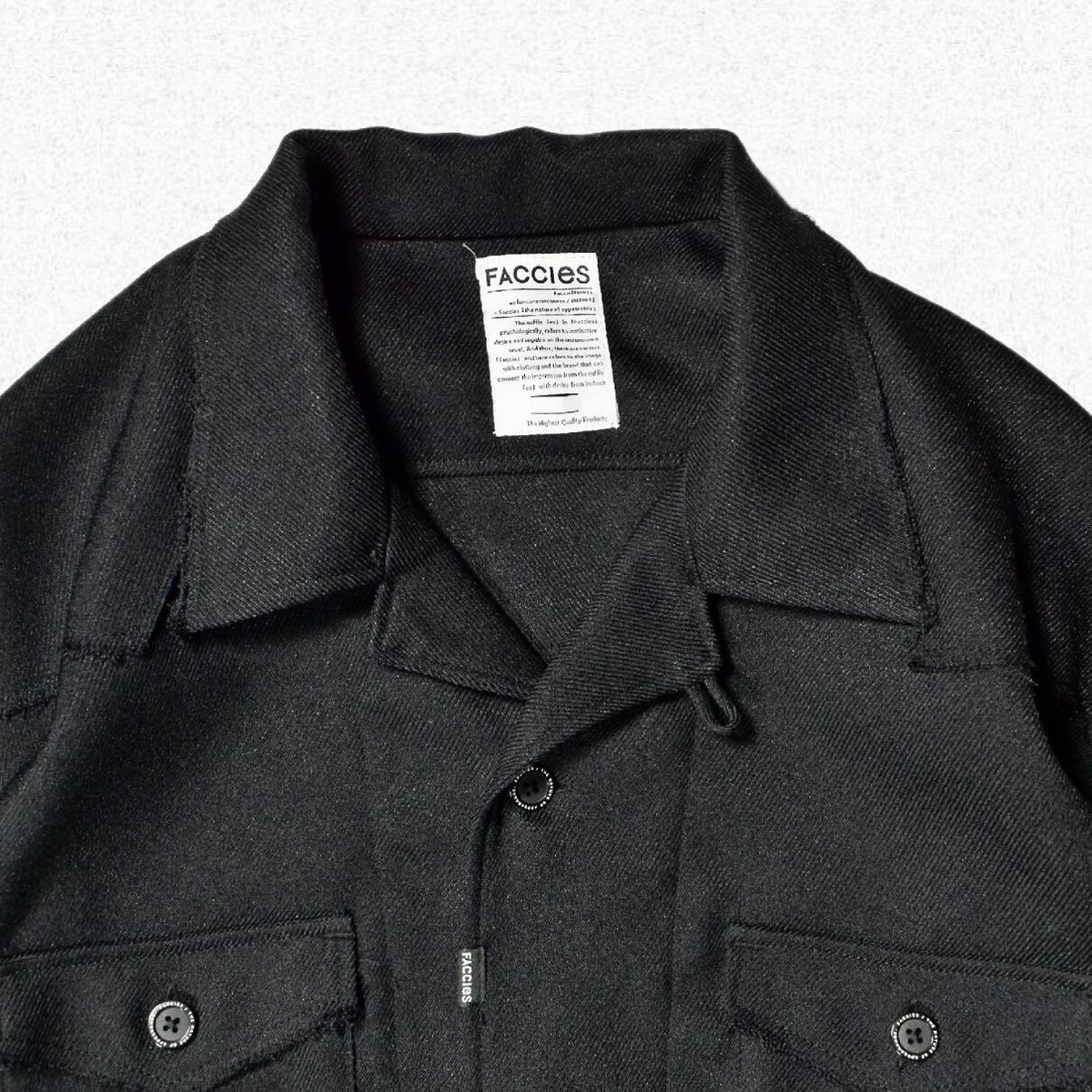 FACCIES/ファッチーズ】Woolly Western Twill Shirt-