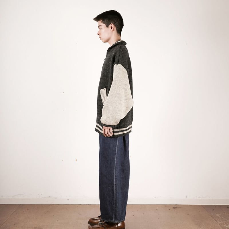 refomed リフォメッド スタジアム カウチンニット チャコール 22AW refomed リフォメッド スタジアム カウチンニット チャコール 22AW