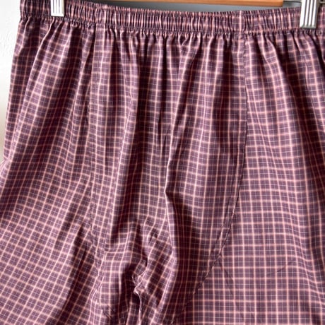 [ABELIA EDOWARD GOUCHA] LONG TRUNKS PANTS - BORDEAUX CHECK