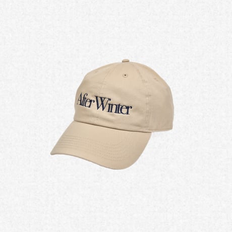 [After Winter] BASIC LOGO CAP - KHAKI
