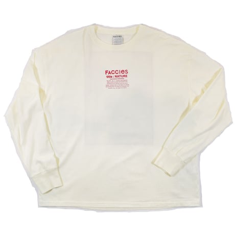 [FACCIES] NATURE PRINT LS - WHITE