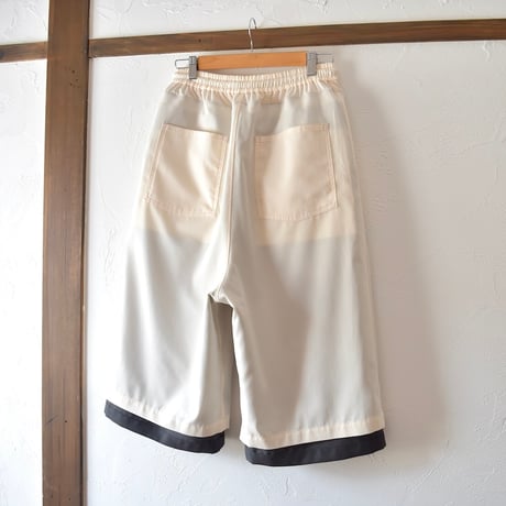 [refomed] REVERSIBLE TRUNKS PANTS - OFF×CHARCOAL