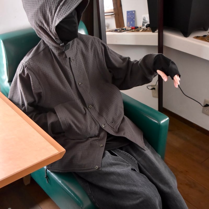 23AW JIAN YE GOOD LUCK SHIRT (Charcoal) 