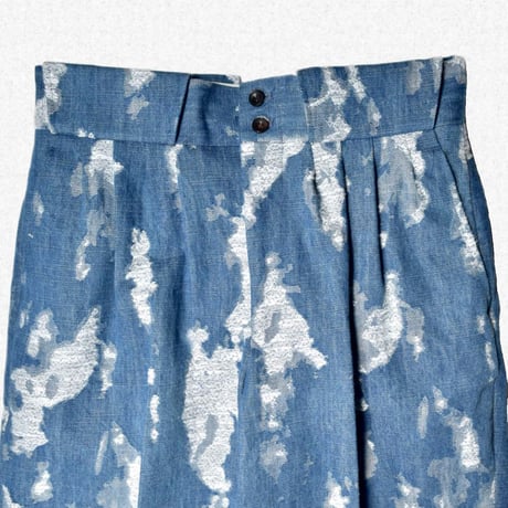 [NEZU YOHINTEN] 4PLEATS PANTALON - DENIM