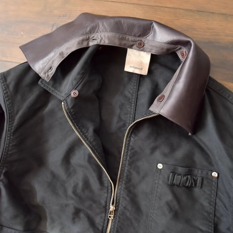 [refomed] NEXT MAN MOLESKIN JACKET - BLACK