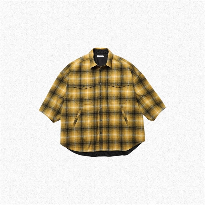 rotol ロトル / KSDK CPO H/S SHIRT - OMBRE - yellow...