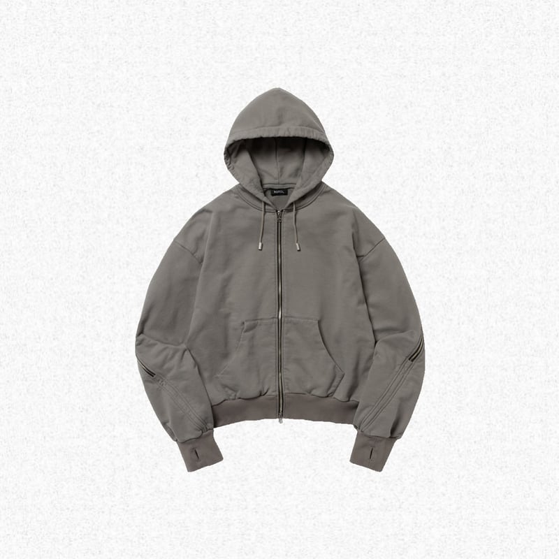ROTOL] TRANSFORM FULL ZIP HOODIE - CHARCOAL | 