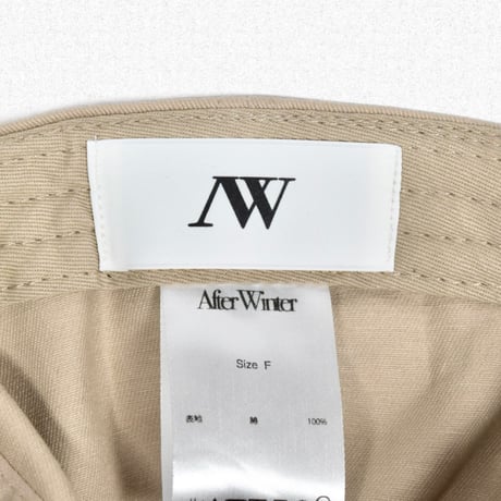 [After Winter] BASIC LOGO CAP - KHAKI