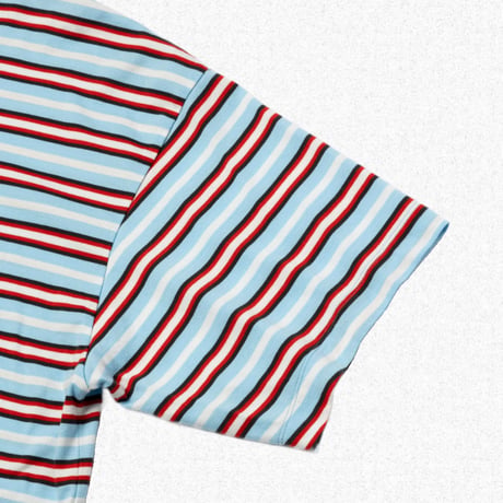 [ROTOL] WIDE TWIST SHORT SLEEVE TEE BORDER - SUNRISE