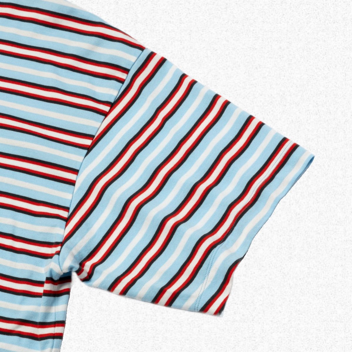 ROTOL] WIDE TWIST SHORT SLEEVE TEE BORDER - SU