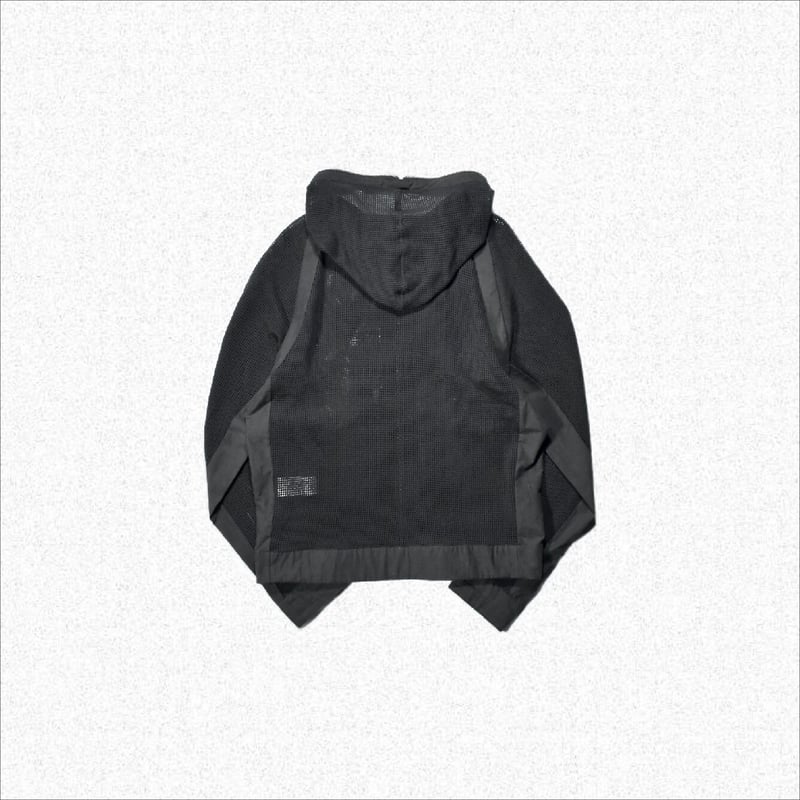 JIAN YE 23SS MESH HOODIE (khaki)