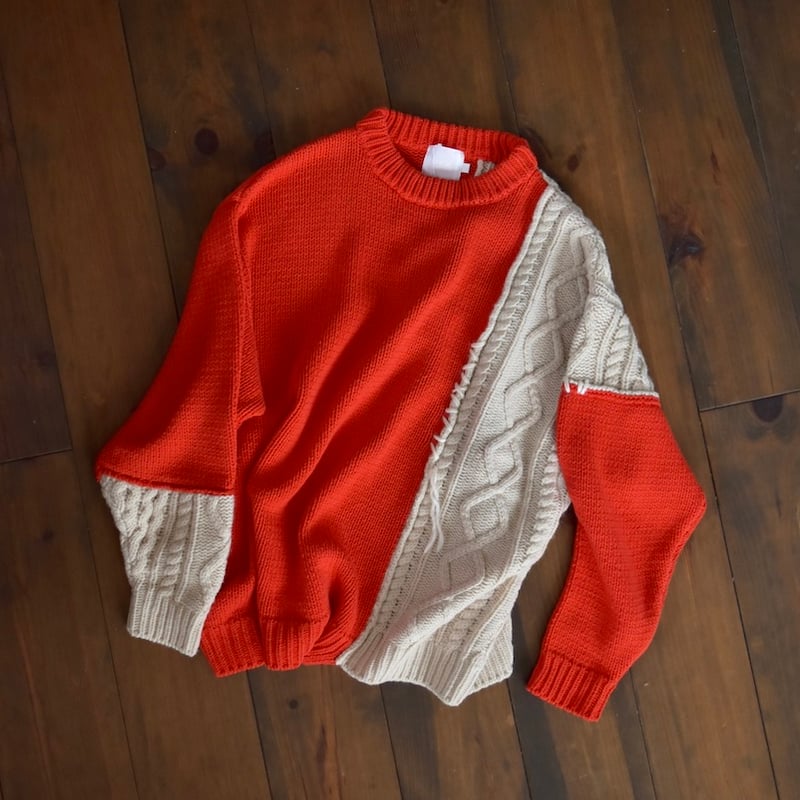 LAST 1] rotol ロトル / FRANKEN CN KNIT - red / フラ...