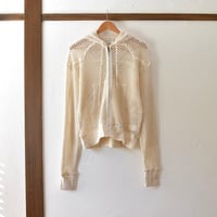 [FACCIES] SKELETON MESH ZIP PK - ECRU
