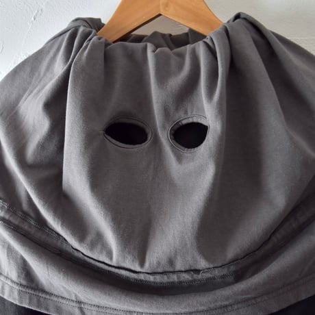 [JIAN YE] LAYERED TOP - BLACK