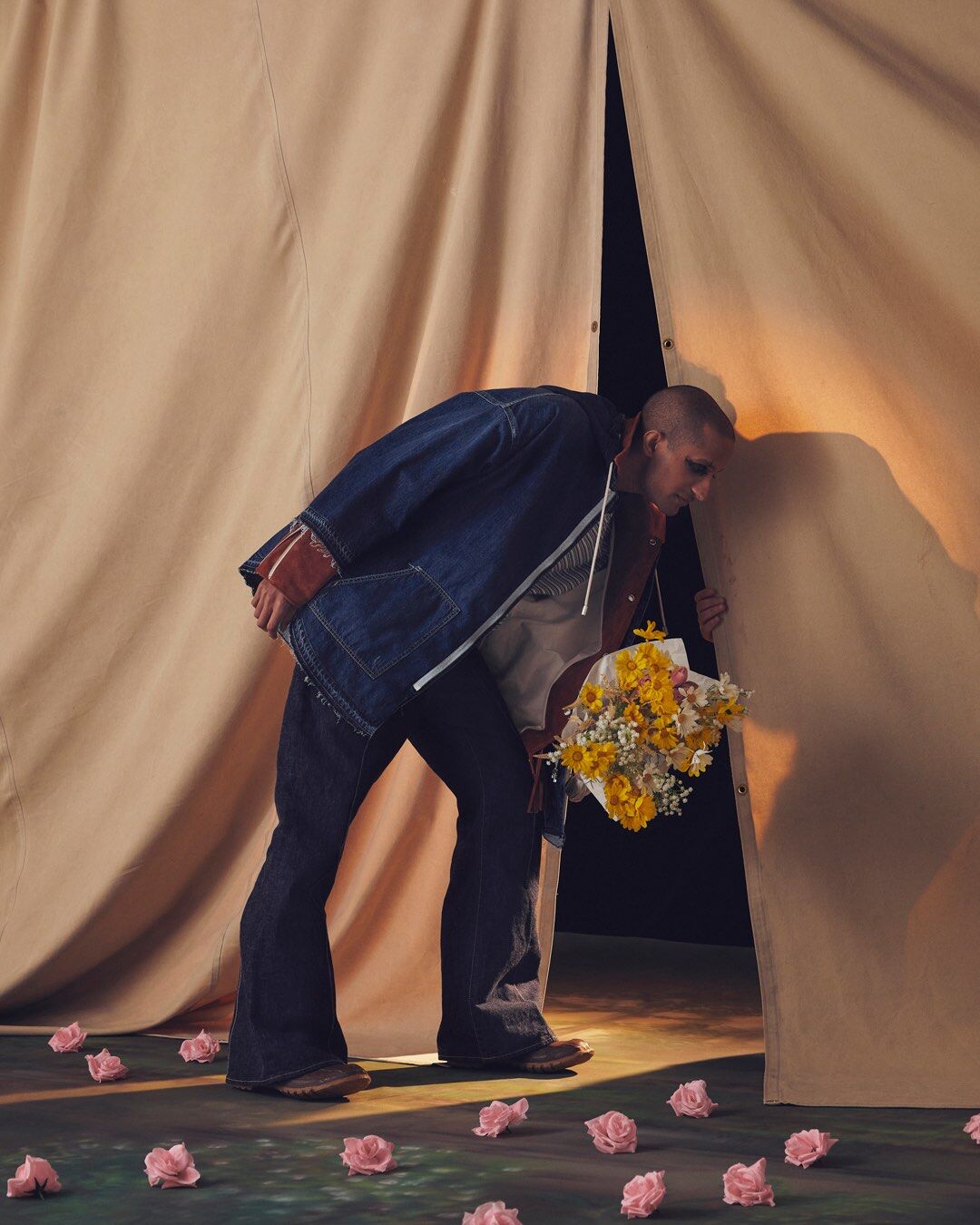 ROTOL] MASK DENIM SHIRT DAMAGE | VALORE online