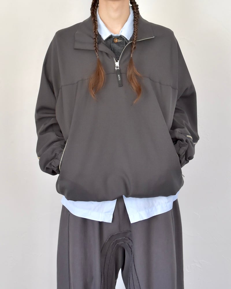 ROTOL] HALF ZIP PULLOVER - CHARCOAL | VALORE o