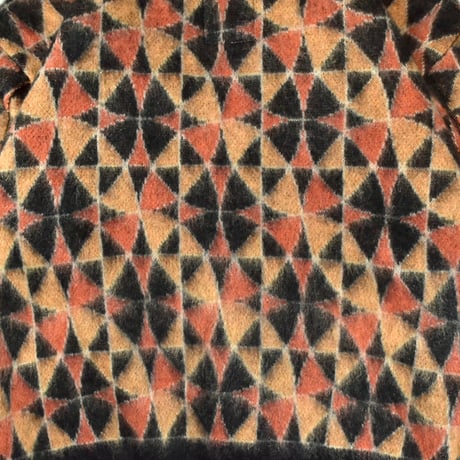 [FACCIES] JACQUARD KNIT CD - BLACK
