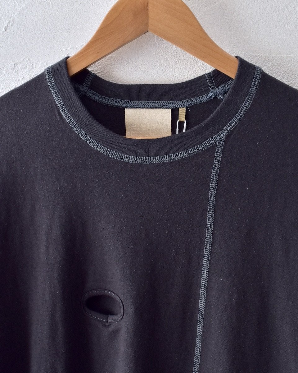 JIAN YE CIRCLE NOSLEE CHARCOAL タンクトップ JIAN YE CIRCLE NOSLEE CHARCOAL タンクトップ