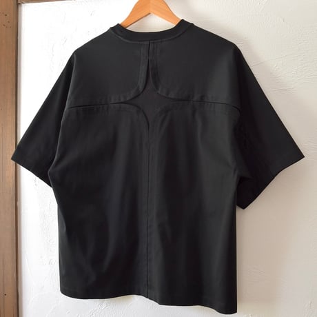 [ROTOL] CROSS MESH TEE - BLACK