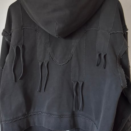 [FACCIES] DETACHABLE HOOD AND SLEEVES WESTERN PK - BLACK