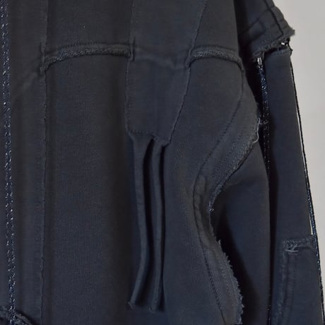 [FACCIES] DETACHABLE HOOD AND SLEEVES WESTERN PK - BLACK