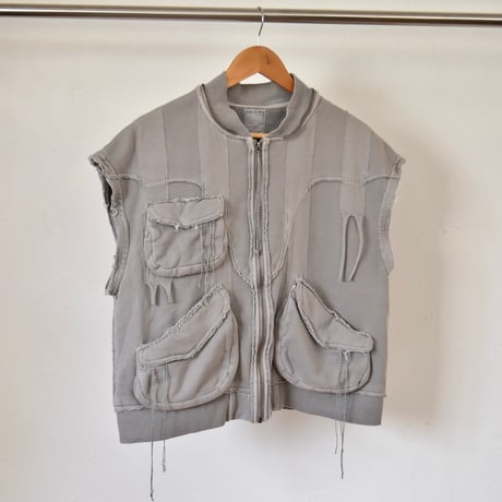 [FACCIES] DETACHABLE HOOD AND SLEEVES WESTERN PK - GRAY