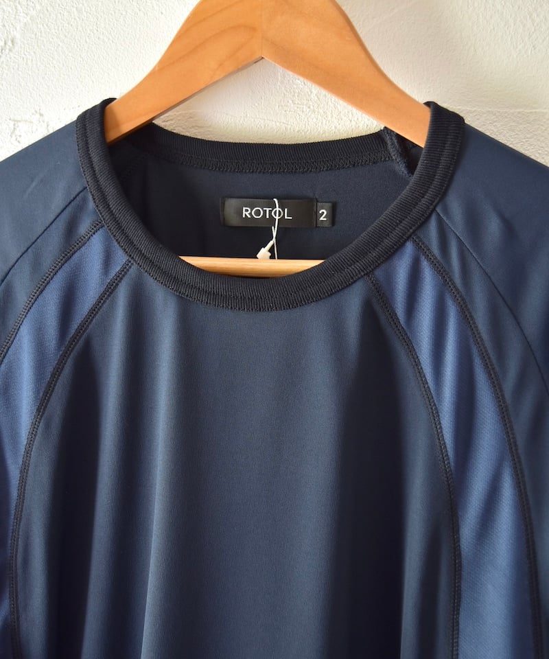 ROTOL] X SHORT SLEEVE TEE - NAVY | VALORE onli