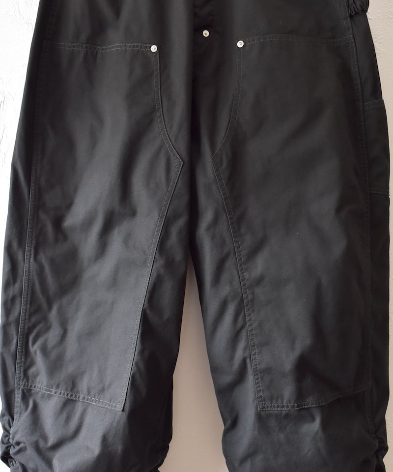 refomed] FRESH MAN DOUBLE KNEE PANTS - BLACK |