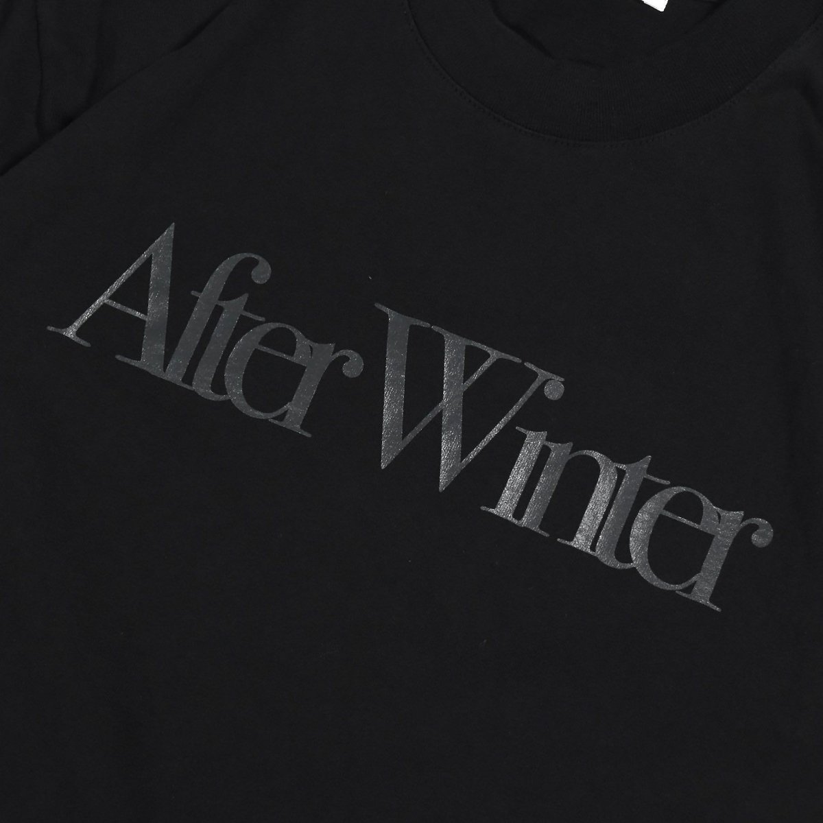 after winter アフターウィンター / CLASSIC LOGO T-SHIRT - black / クラシックロゴTシャツ