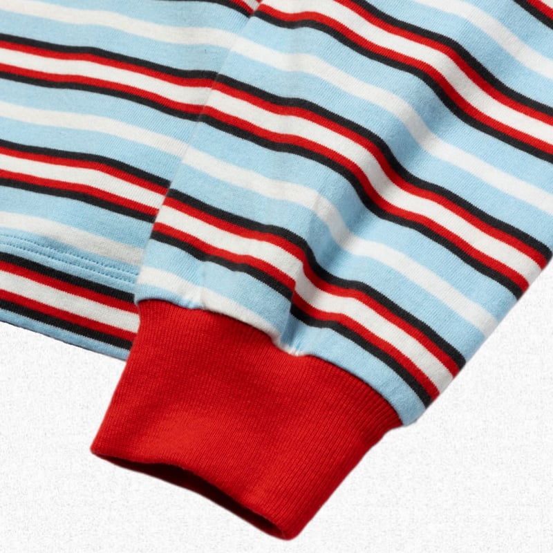ROTOL] WIDE TWIST LONG SLEEVE TEE BORDER - SUN