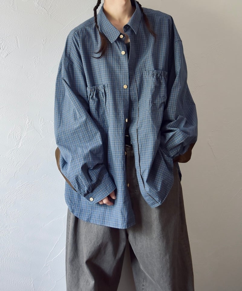 トップス zizyRefomed WRIST PATCH WIDE SHIRT OF トップス zizyRefomed WRIST PATCH WIDE SHIRT OF refomed WRIST