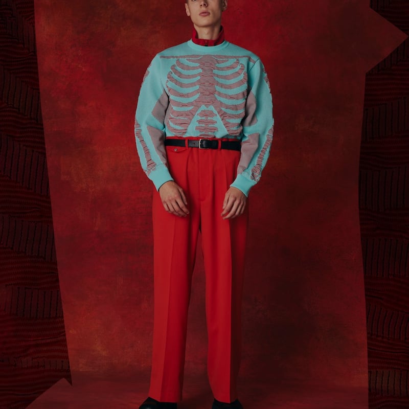 ROTOL] SUPER HIGH WAIST SLACKS TW - RED | VALO