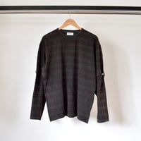 [FACCIES] VINTAGE BORDER DETACHABLE SLEEVES LS - BLACK