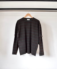 ROTOL] WIDE TWIST LONG SLEEVE TEE BORDER - SUN