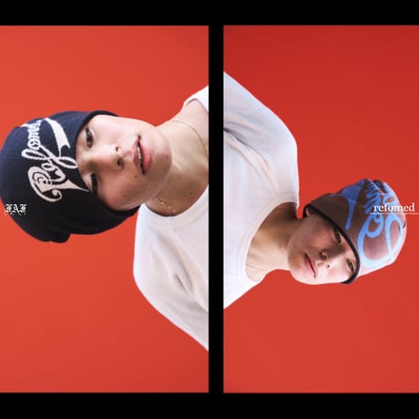 [FAF×refomed] SCRIPT LOGO REVERSIBLE BEANIE