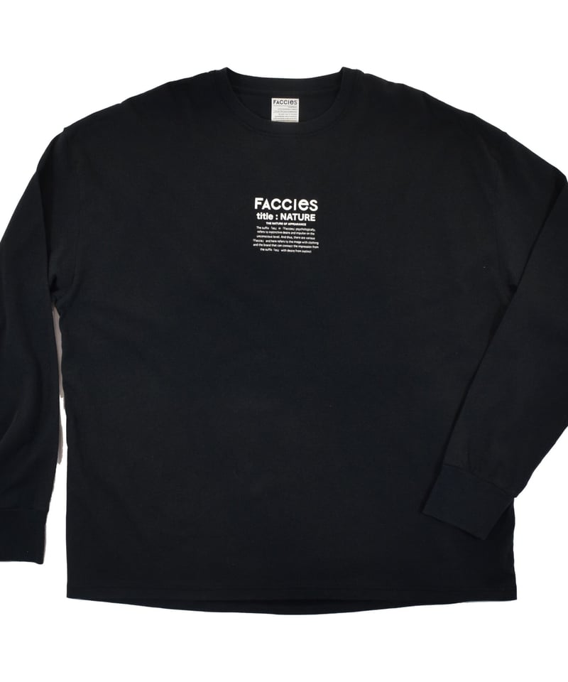 faccies ファッチーズ / NATURE PRINT LS - black / ネイチャ...