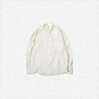 [LAST 1] after winter アフターウィンター / CLASSIC TENCEL SHIRT - white / クラシックテンセルシャツ