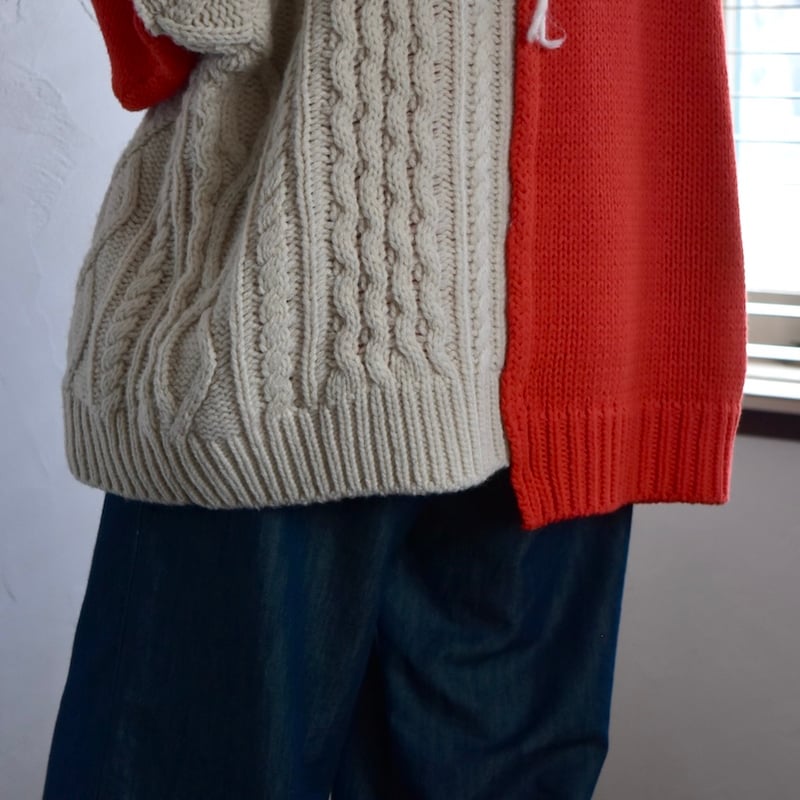 LAST 1] rotol ロトル / FRANKEN CN KNIT - red / フラ...