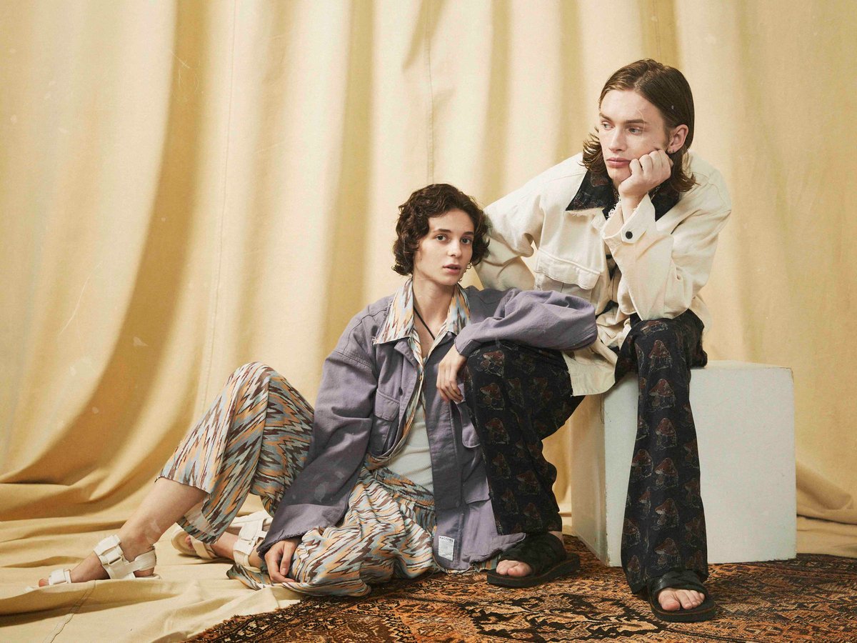 トップス FACCIES - Vintage Elbow Cut Bd Ls  Green FACCIES - Vintage Elbow Cut Bd Ls Green（faccies 2023SS LOOK