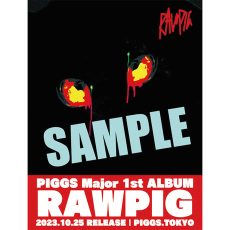 PIGGS『RAWPIG』スマホサイズステッカー付き