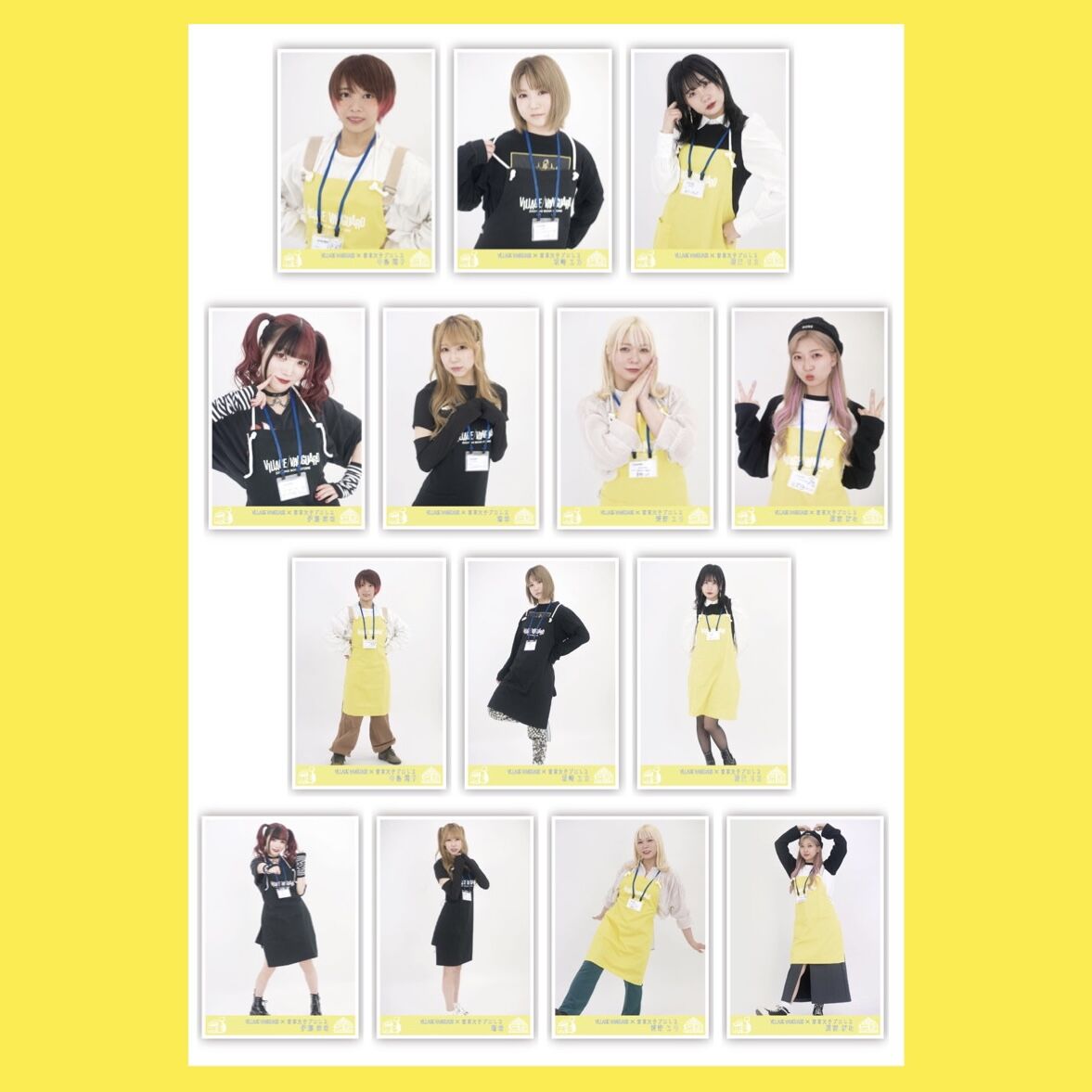 TJPW東京女子プロレス×ヴィレッジヴァンガード　ブロマイド全14種コンプセット fit=scale-down,w=1200