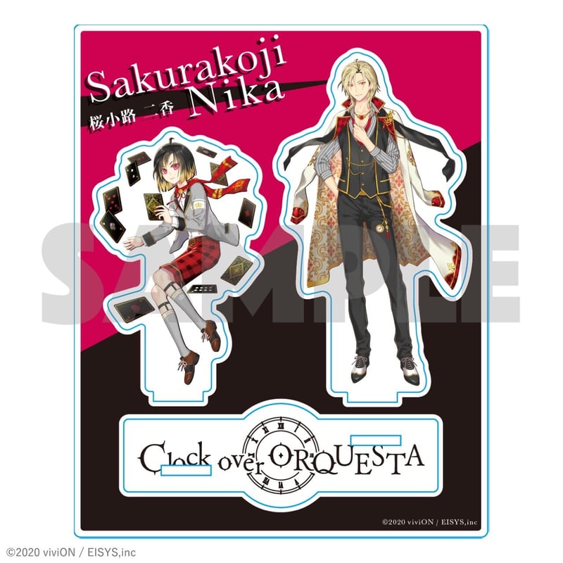 Clock over ORQUESTA×VV】アクリルスタンド(全12種) | VILLAG Clock over ORQUESTA×VV】アクリルスタンド(全12種) | VILLAG