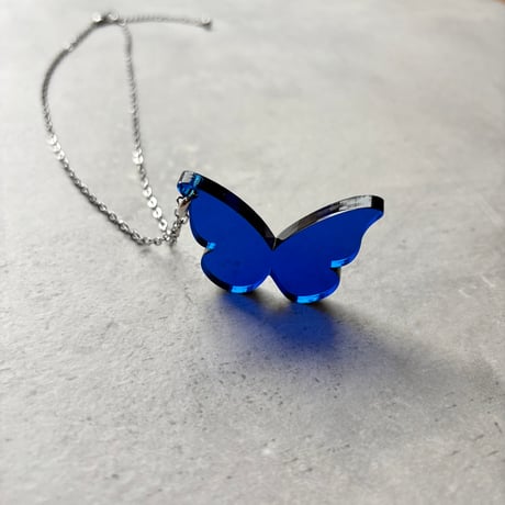 Butterfly Necklace blue